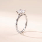 Oval Lab-Grown Diamond Solitaire Ring