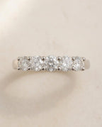 Five Stone Diamond Ring – Round Cut