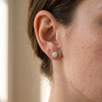 Round Diamond Stud Earrings – Solitaire Studs
