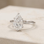 Pear Cut Diamond Engagement Ring – Solitaire