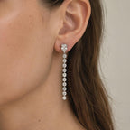 Pear Cut Diamond Drop Earrings