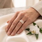 Men’s Diamond Statement Ring – Baguette & Round Pavé