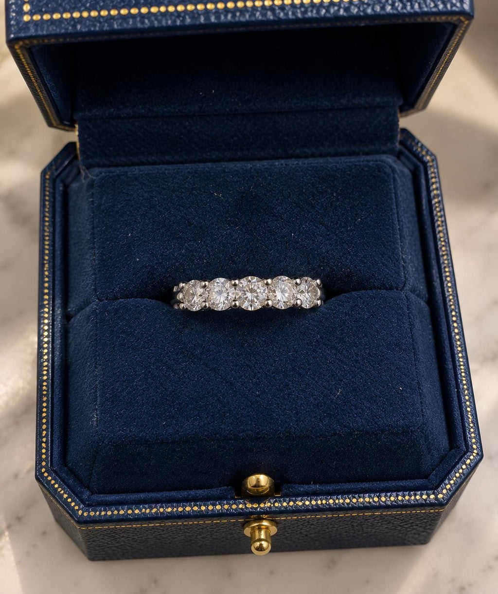 Five Stone Diamond Ring – Round Cut