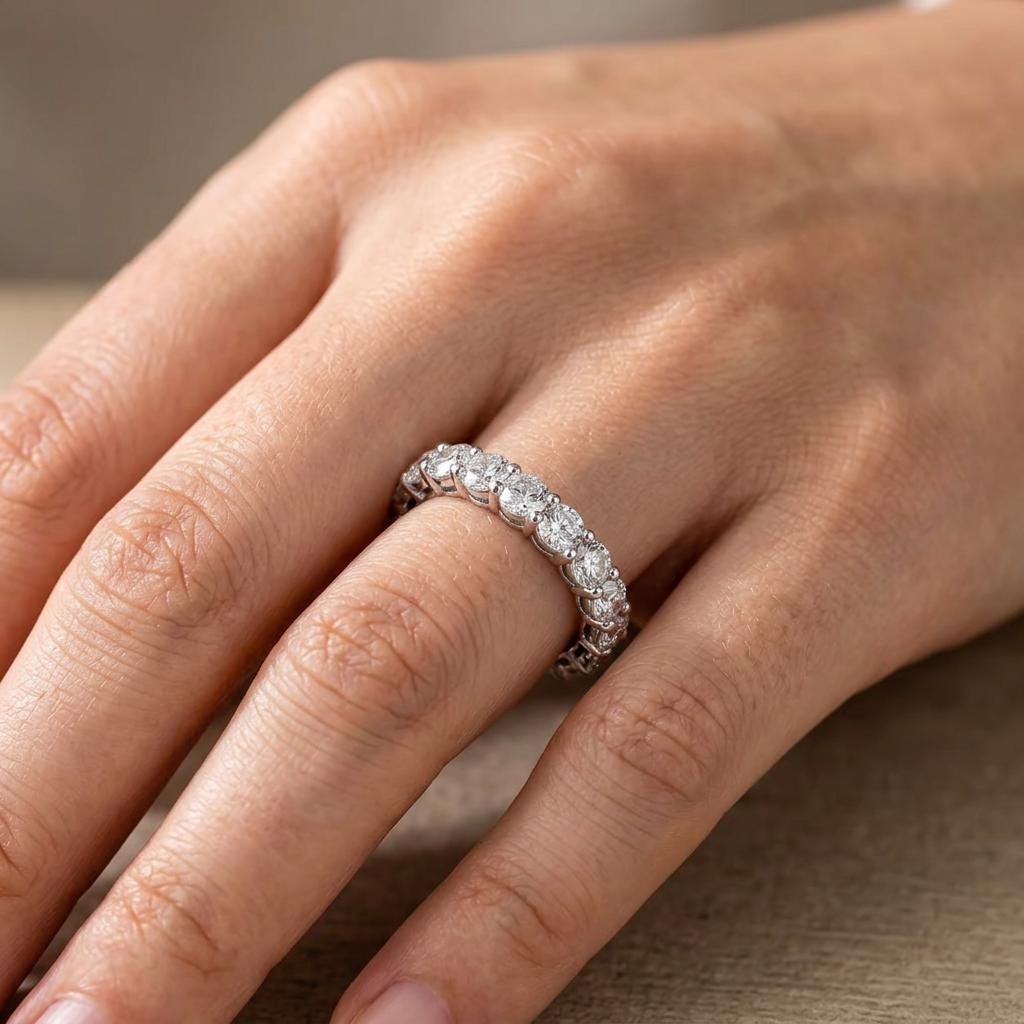 Round Diamond Eternity Band – Full Eternity Wedding Ring