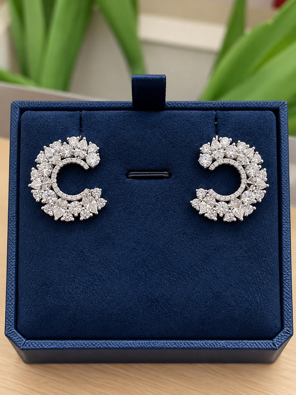 Marquise & Round Lab-Grown Diamond Hoop Earrings