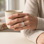 Cushion Cut Lab Grown Diamond Bridal Set