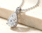 Pear Cut Diamond Pendant Necklace – Solitaire Pendant