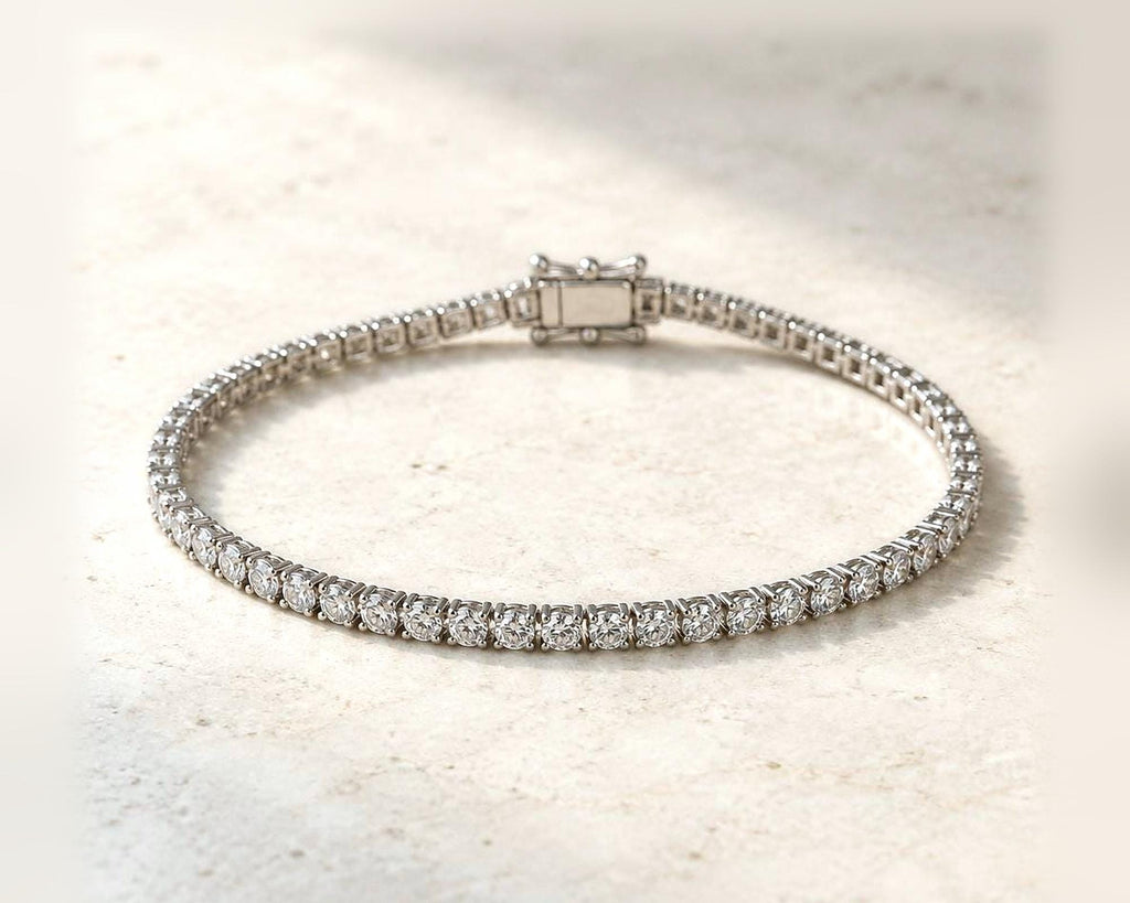 Lab-Grown Diamond Tennis Bracelet – Round Cut
