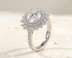 Round Diamond Engagement Ring – Floral Halo