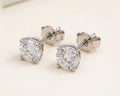 Round Diamond Stud Earrings – Solitaire Studs
