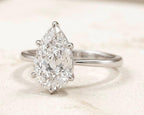 Pear Cut Diamond Engagement Ring – Solitaire