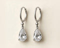 Pear Cut Lab-Grown Diamond Drop Earrings
