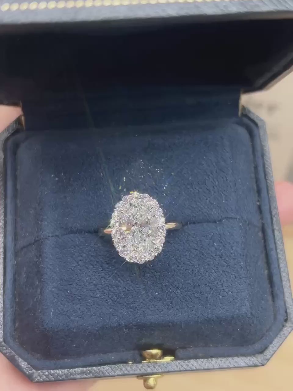 Video of the Oval Diamond Halo Engagement Ring